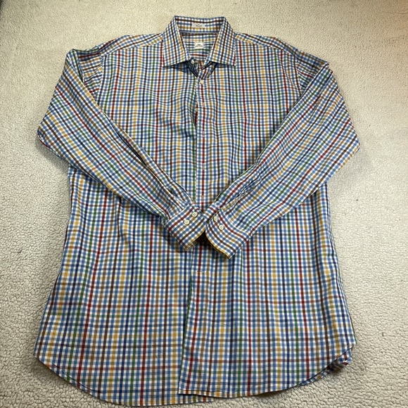 Peter Millar Men's l/s  Multi Color Check shirt  2XT  big and tall Button Up - Picture 1 of 7